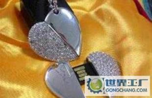 創(chuàng)新數(shù)碼禮品 從珠寶心形U盤(pán)到鑲鉆U盤(pán)的藝術(shù)與科技融合